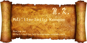 Müllerleily Kenese névjegykártya